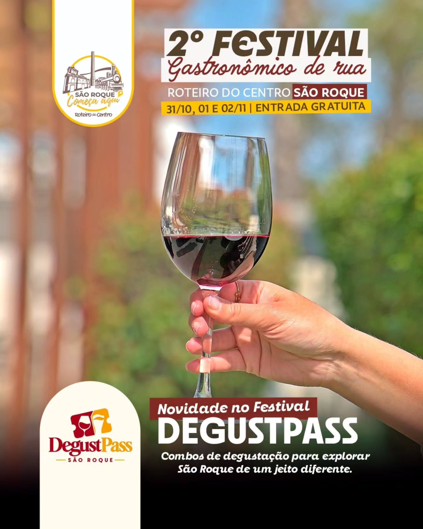 DegustPass leva combos de degustação de vinho e cerveja ao 2º Festival Gastronômico de São Roque